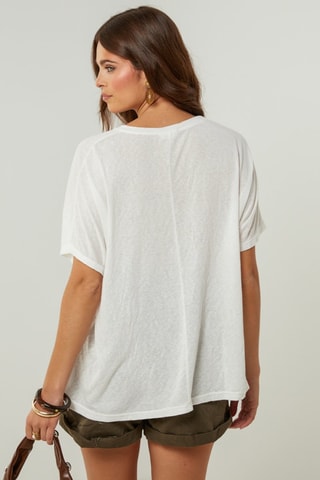 T-shirt oversize - Bianco