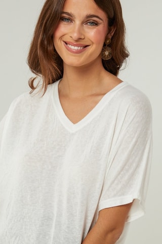 T-shirt oversize - Bianco