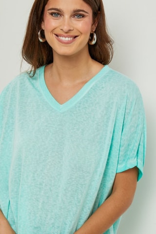 T-shirt oversize - Verde chiaro