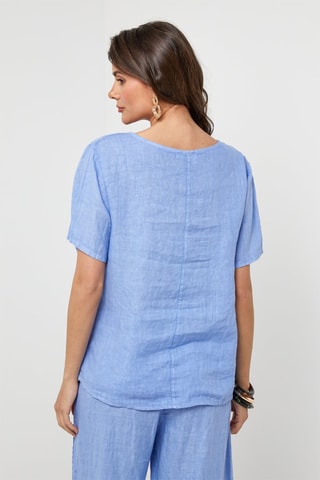 Tunica in lino - Blu