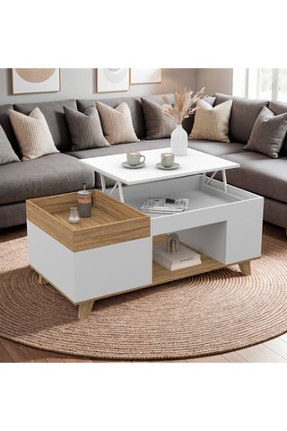 Mesa de centro elevable Elina - 110 x 55 x 45 cm
