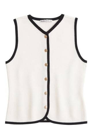 Mouwloos Vest - Ecru