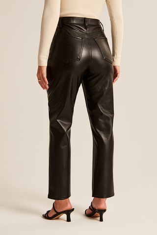 Rechte Broek Hoge Taille - Zwart