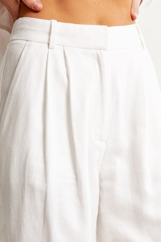 Linnen Broek Hoge Taille Wide Legs - Zwart
