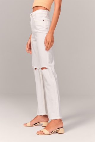 Straight Jeans Hoge Taille - Wit