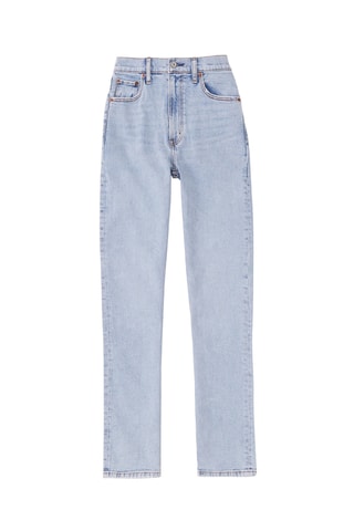 Jeans slim hoge taille - Hemelsblauw 