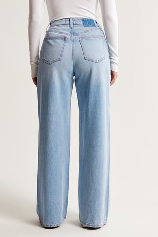 Jeans Hoge Taille Wide Legs - Hemelsblauw