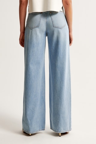 Jeans Hoge Taille Wide Legs - Hemelsblauw