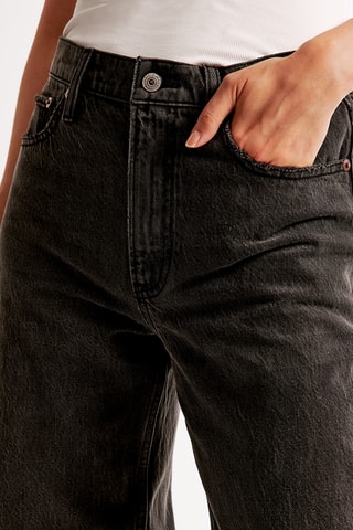 Jeans Loose Hoge Taille - Zwart