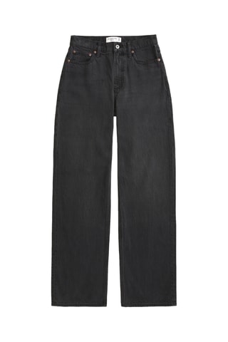 Jeans Loose Hoge Taille - Zwart