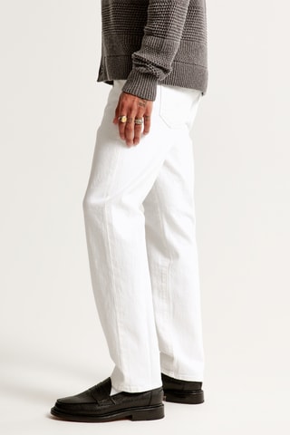 Straight Jeans Hoge Taille - Wit