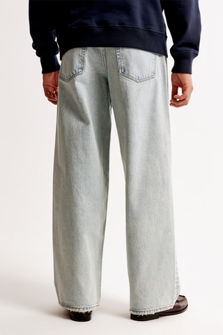 Jeans Baggy Lage Taille - Hemelsblauw