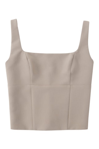 Crop Top - Grijs
