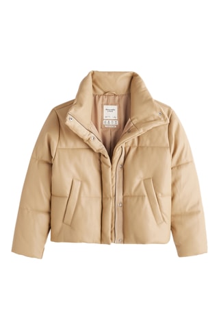 Gewatteerde Jas - Beige