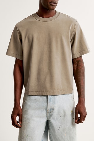 T-shirt oversized - Lichtbruin