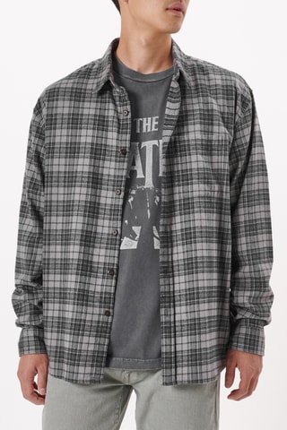 T-shirt relaxed - Grijs