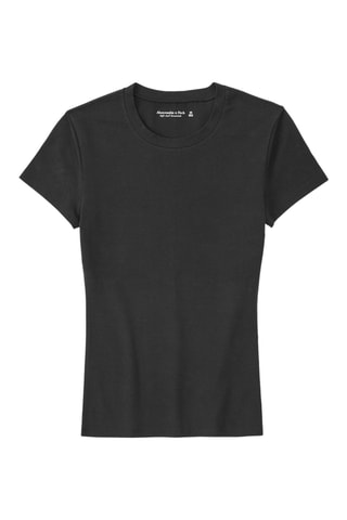 T-shirt slim fit - Zwart