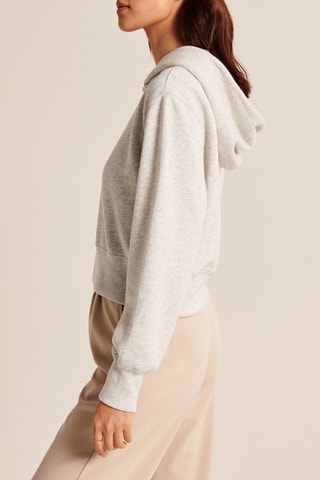 Sweater met Capuchon - Gemêleerd Grijs