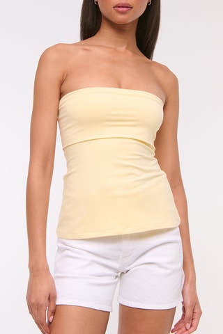 Spijkershort Hoge Taille - Wit