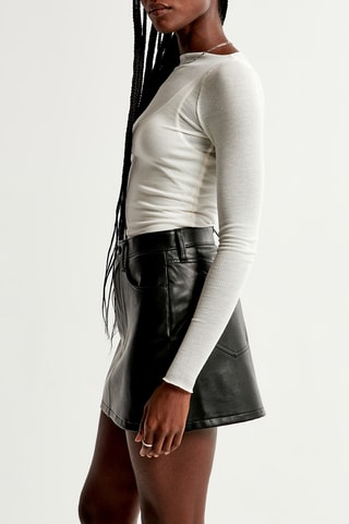 Minirok Hoge Taille - Zwart