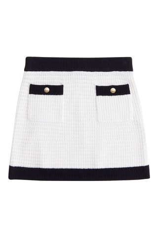 Jupe droite - Blanc