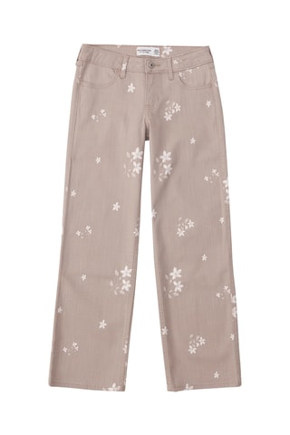 Broek Wide Legs - Bruin en Wit