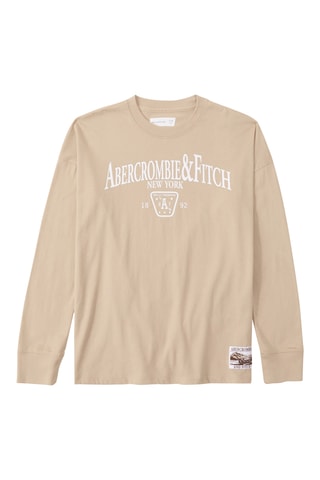 Oversized T-shirt - Crèmekleurig
