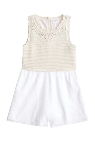 Linnen Playsuit - Blauw 