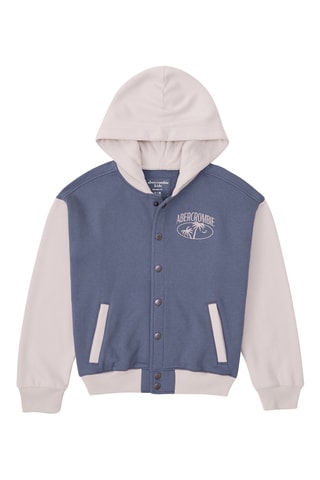 Baseball jasje met capuchon - Donkerblauw