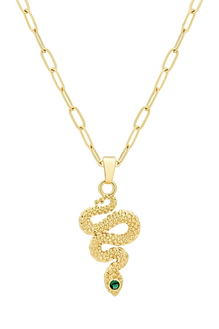 Colar The Chunky Snake - Banhado a ouro amarelo