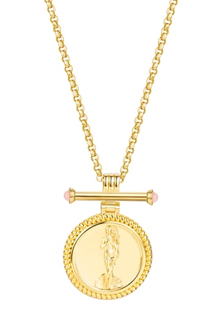 Colar I Am Love Venus - Banhada a ouro amarelo e quartzo