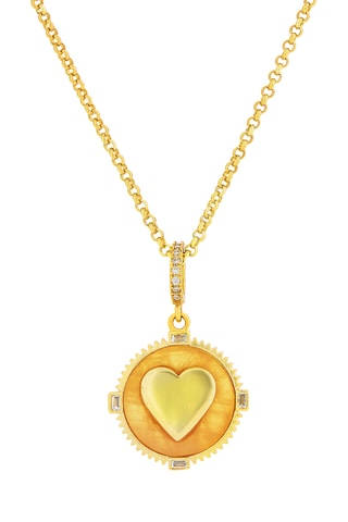 Colar I Am Loved - Banhada a ouro amarelo e quartzo