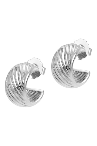 Argolas Matilda - Banhado a ouro branco