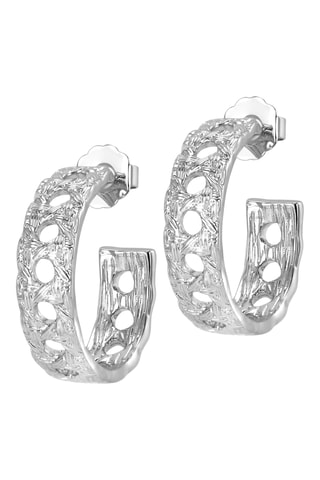 Argolas Milan Marvel - Banhado a ouro branco