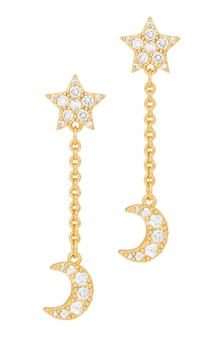 Brincos Moon Dance - Banhado a ouro amarelo