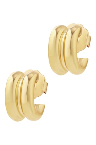 Argolas Payal - Banhado a ouro amarelo