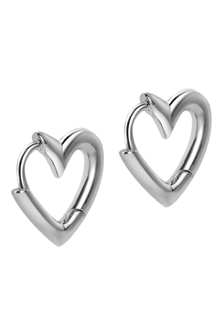 Argolas Locked In Love - Banhado a ouro branco