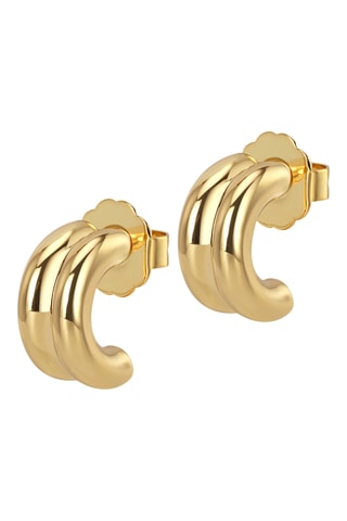 Argolas The Layla - Banhado a ouro amarelo