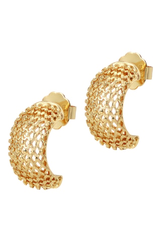 Argolas Erin - Banhado a ouro amarelo