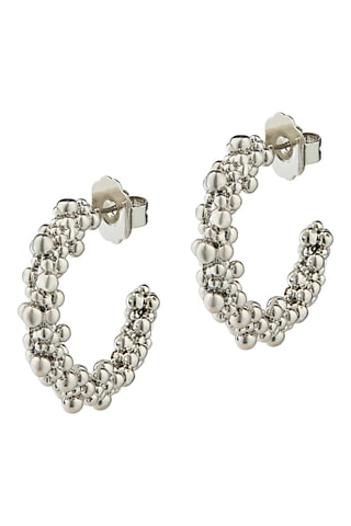Argolas Champagne Bubble - Banhado a ouro branco