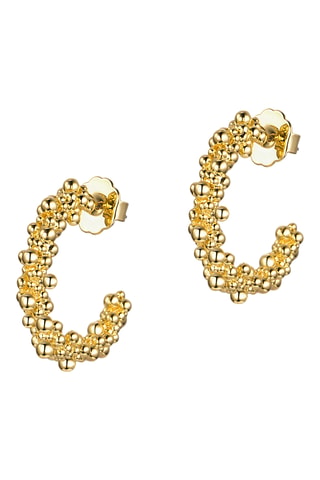 Argolas Champagne Bubble - Banhado a ouro amarelo