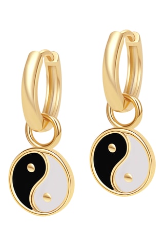 Argolas Mini Balance - Banhado a ouro amarelo
