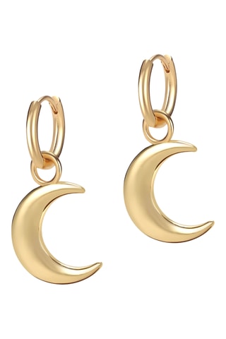 Argolas The Moonie - Banhado a ouro amarelo