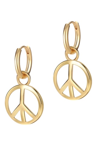 Argolas Perfect Peace - Banhado a ouro amarelo