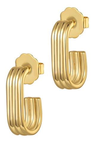 Argolas Triple Hoop - Banhado a ouro amarelo