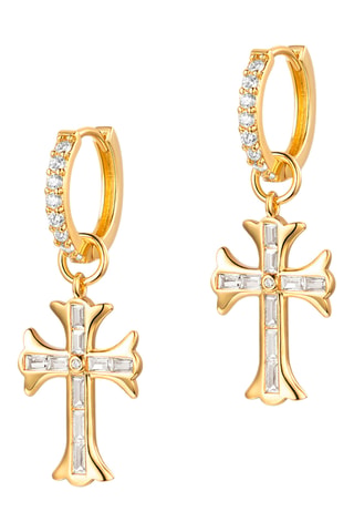 Argolas The Seville - Banhado a ouro amarelo