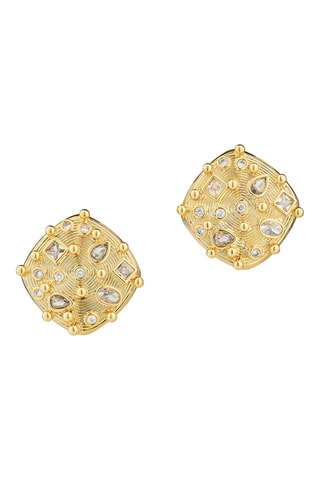 Brincos The Treasure Hunt - Banhado a ouro amarelo