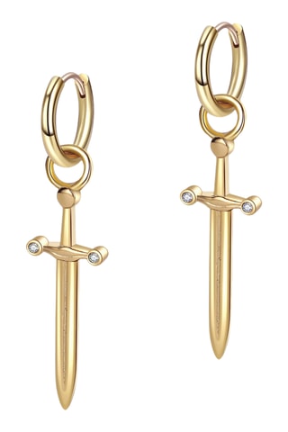 Créoles The Excalibur - Plaqué or jaune