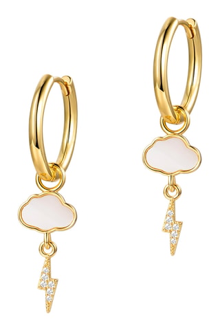 Argolas Electric Light - Banhado a ouro amarelo
