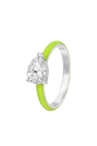 Anel The 90210 - Banhado a ouro branco
